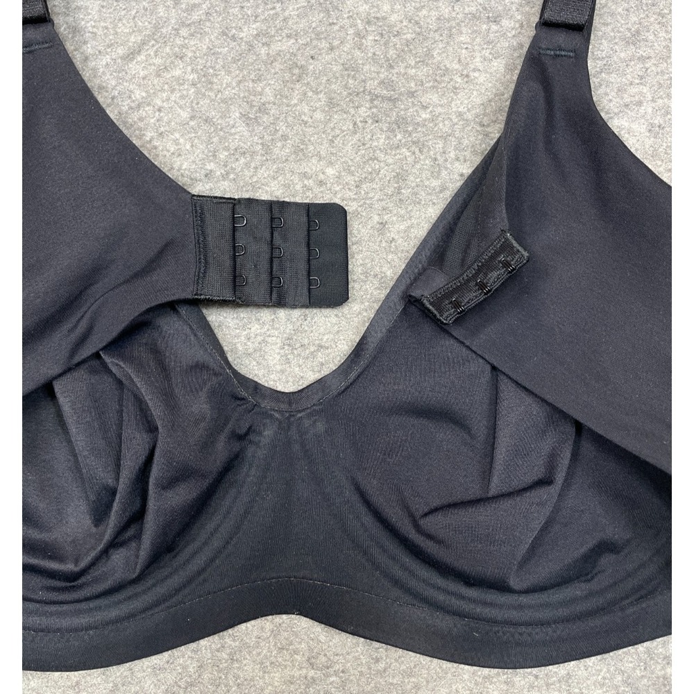 Wacoal Flawless Comfort Underwire Bra 36DDD Black Full Coverage 851226 - Picture 3 of 6